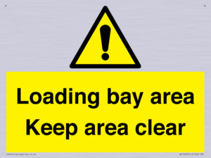 Loading bay area Keep area clear